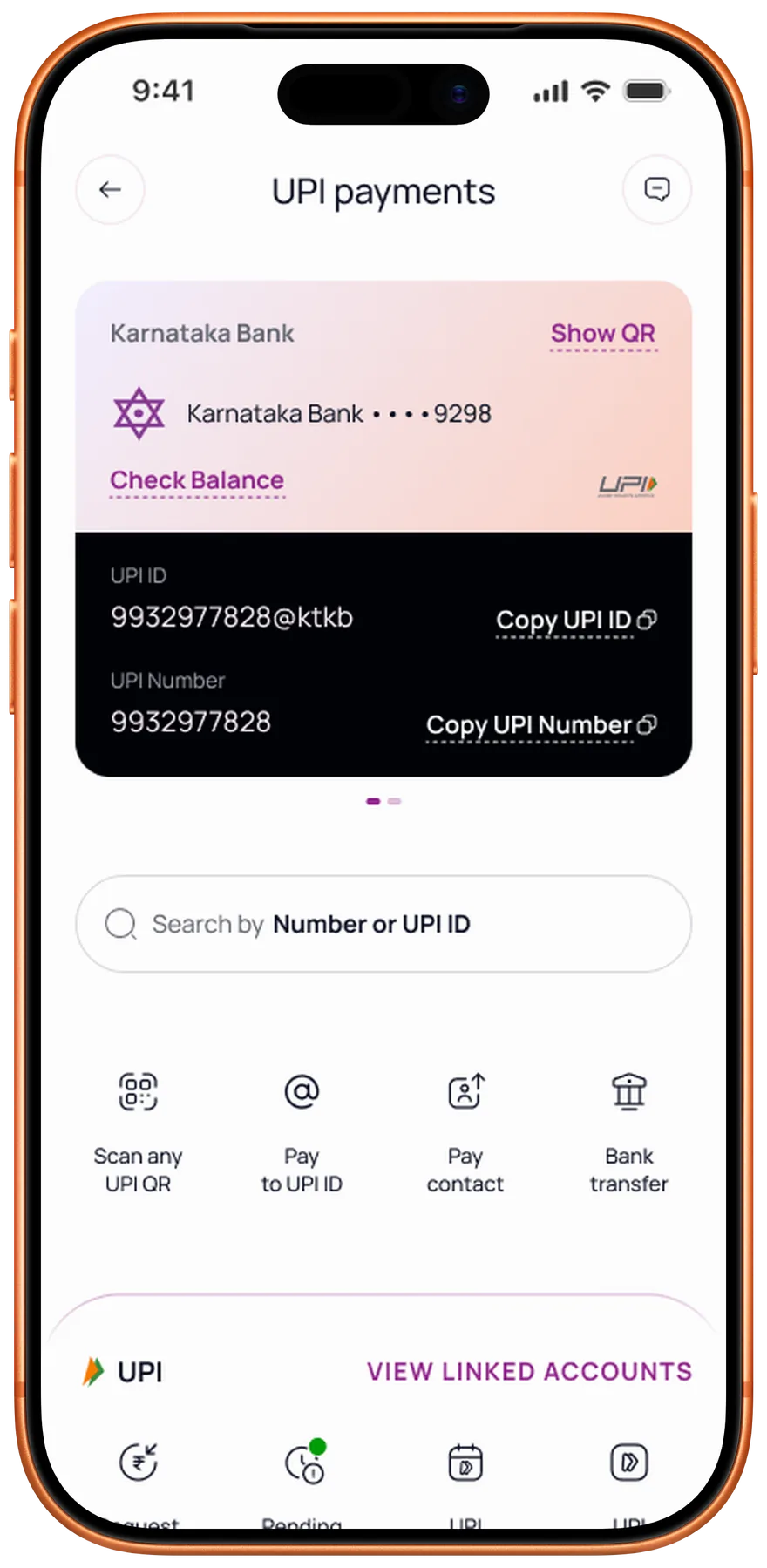 The UPI hub: scan, pay, or check balance without digging